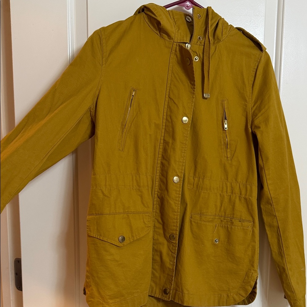 Love Tree Ochre Utility Jacket with Hood